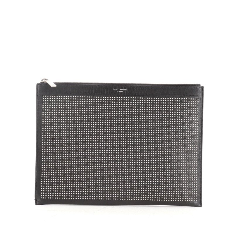 Zip Pouch Studded Leather Medium S744816699690