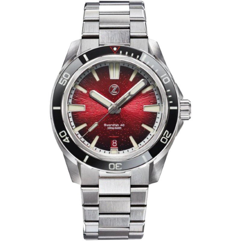 Zelos Swordfish 40mm Crimson Red
