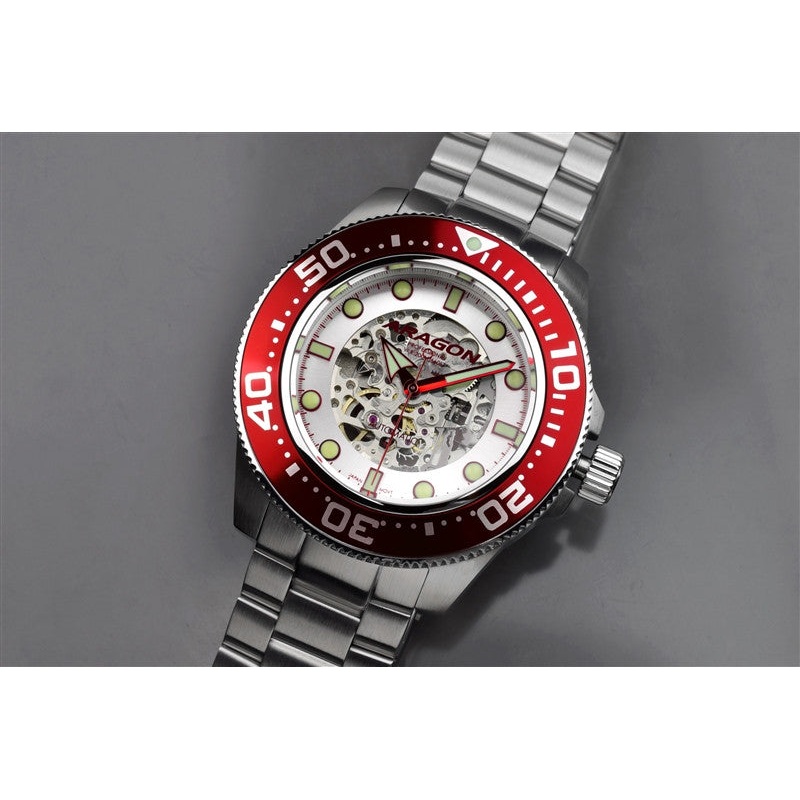 ARAGON Divemaster Skeleton 45mm A062RED