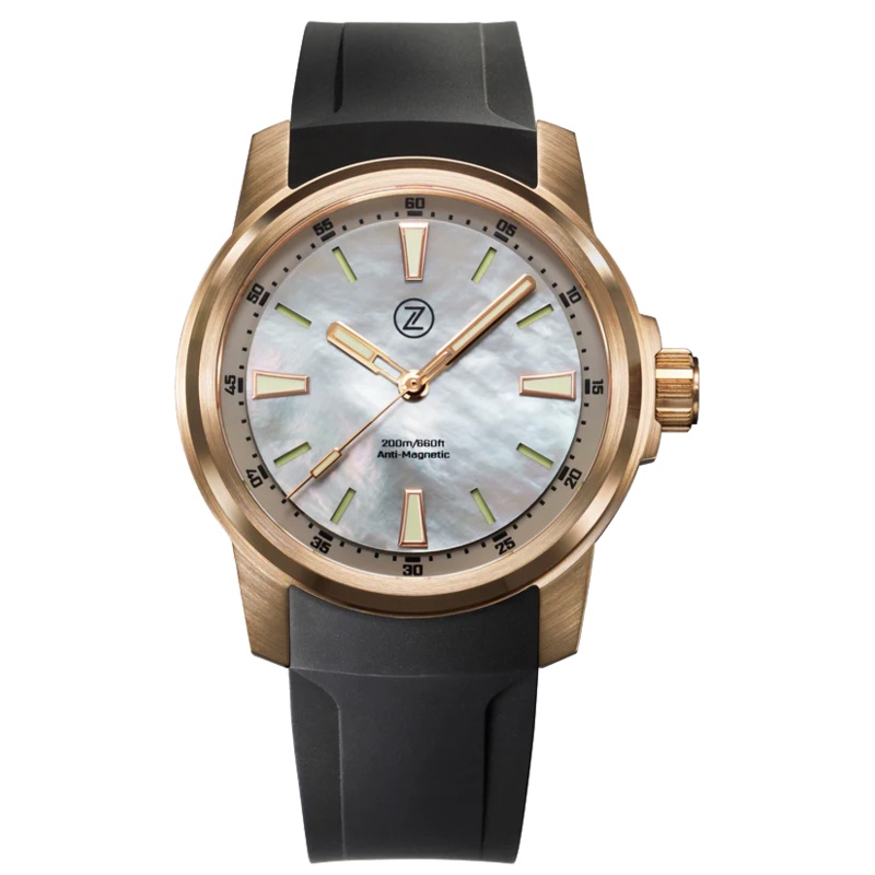 Zelos Aurora Field 42mm Bronze Grey MOP