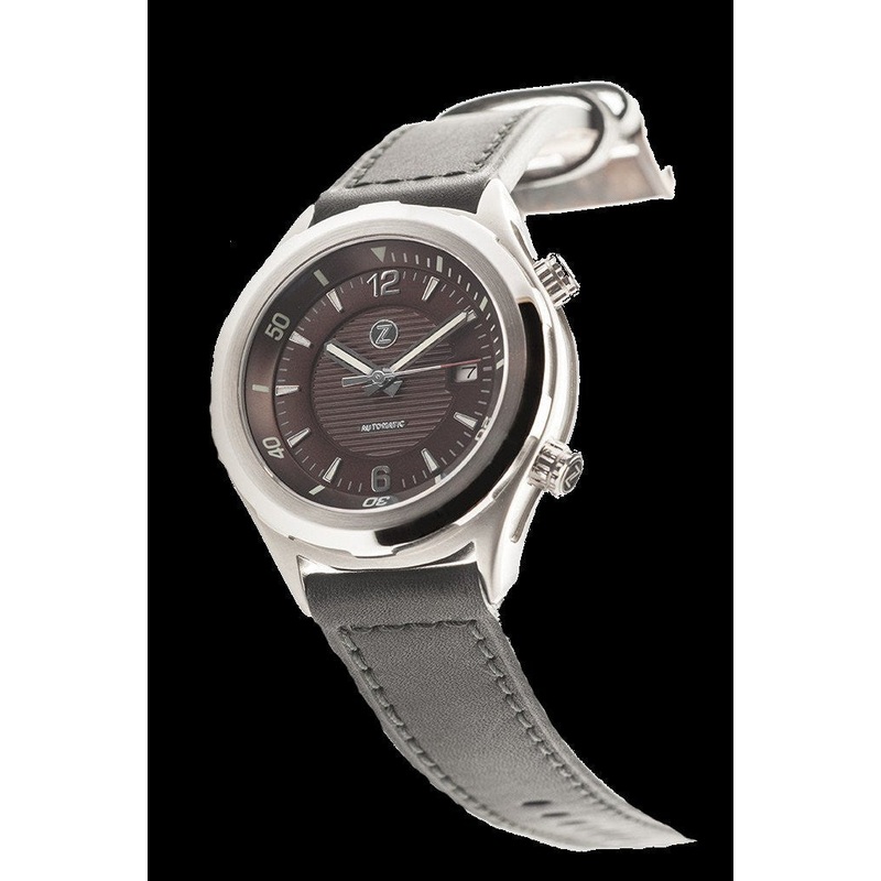 Zelos Helmsman Brown Dial