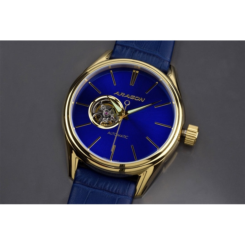 ARAGON Caprice IP Gold 43mm A114BLU