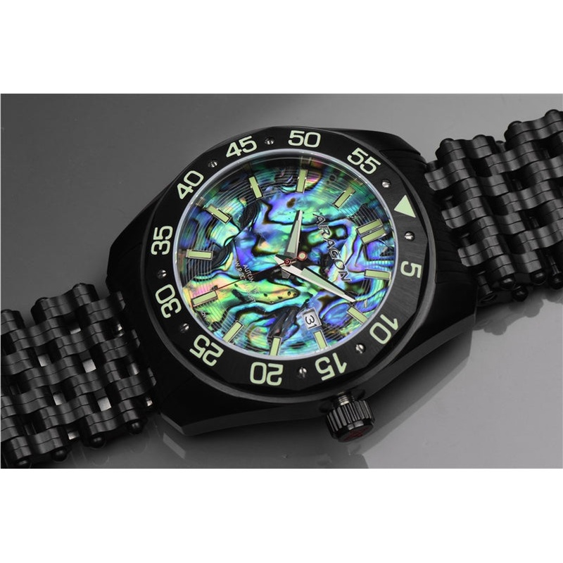 ARAGON Charger Abalone Automatic 50mm A146BLK