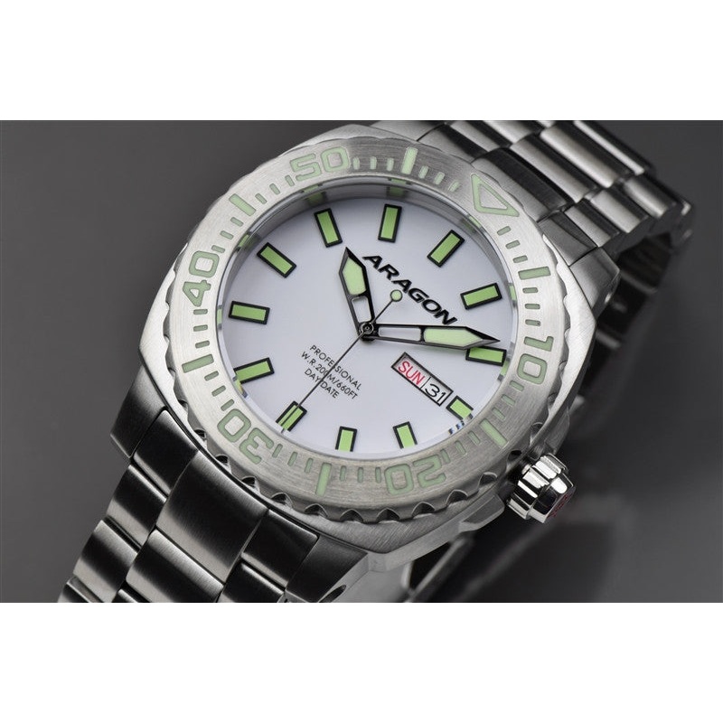 ARAGON Parma Automatic with Super Luminova Dial A154WHT