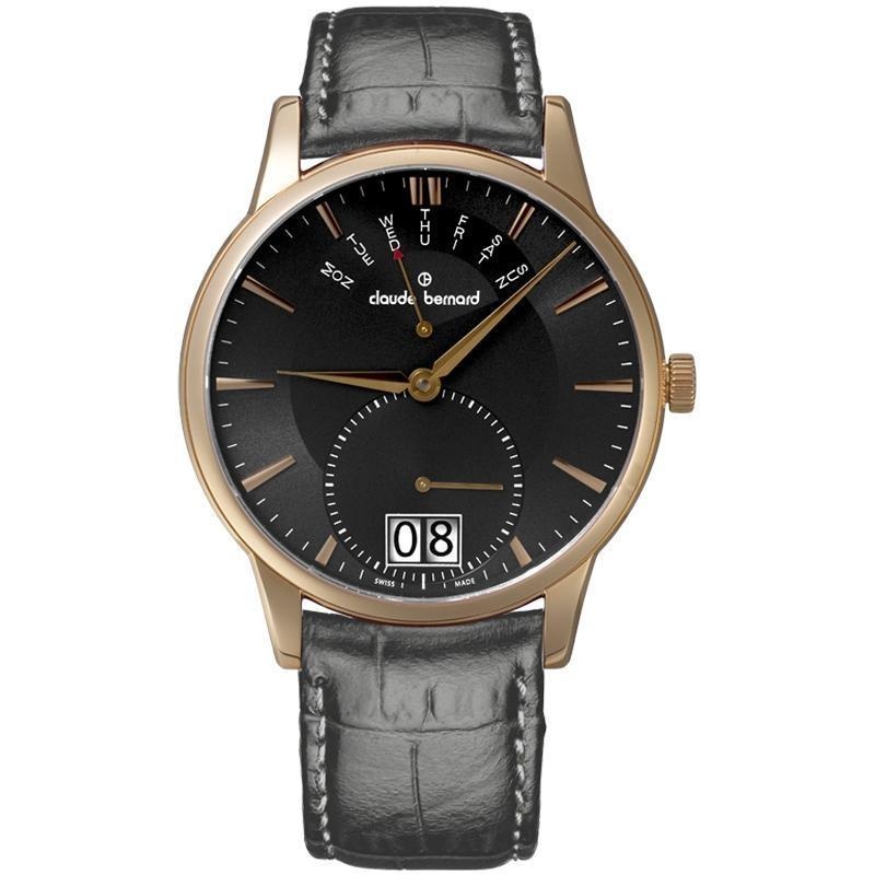 Claude Bernard Classic Retrograde Date 34004 37R GIR