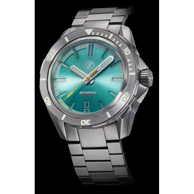 Zelos Swordfish Aquamarine ETA 2892