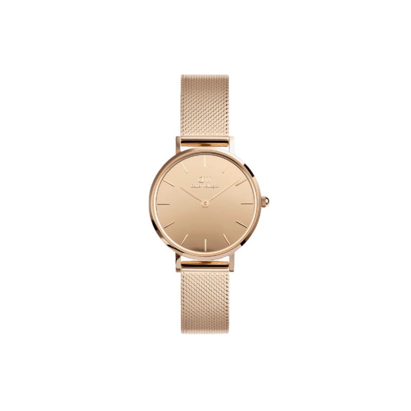 Daniel Wellington Petite Mirror Reflection Rose Gold Dial Watch DW00100795
