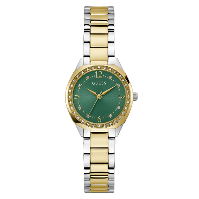 Guess Charlotte Green Dial Two Tone Analog Watch GW0767L4