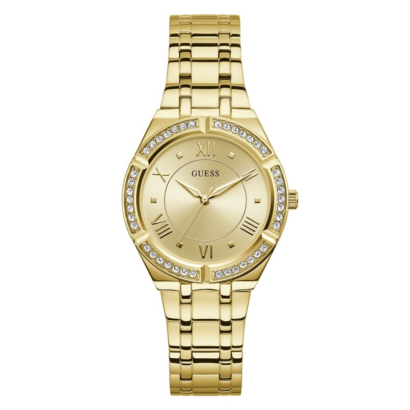 GUESS Gold Cosmo Crystal Watch GW0033L2