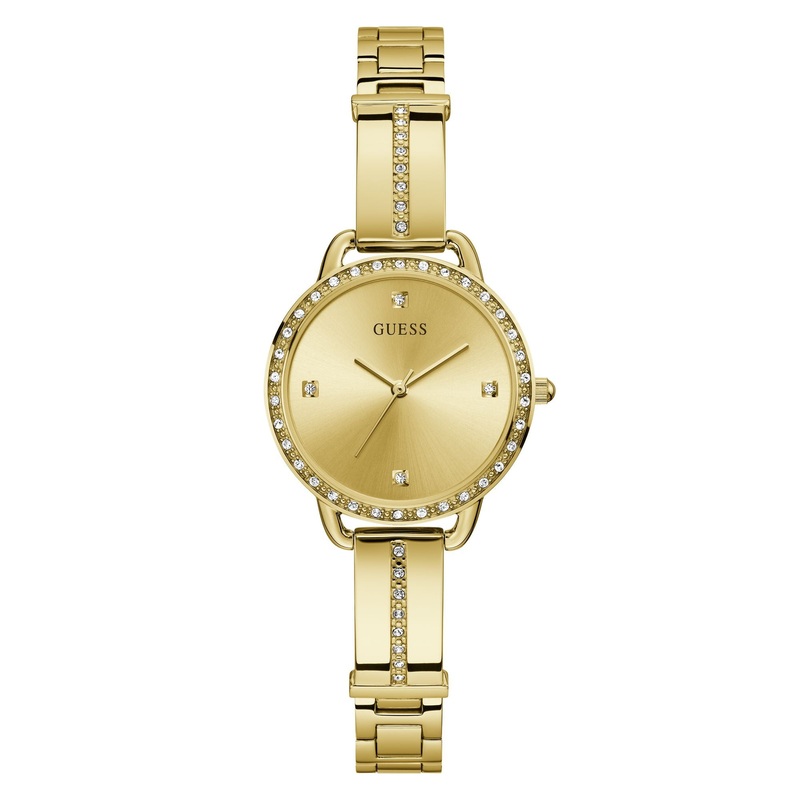 GUESS Ladies Gold Tone Analog Watch GW0022L2