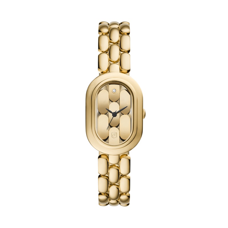 Fossil Sloan Three-Hand Gold Stainless Steel Watch ES5380