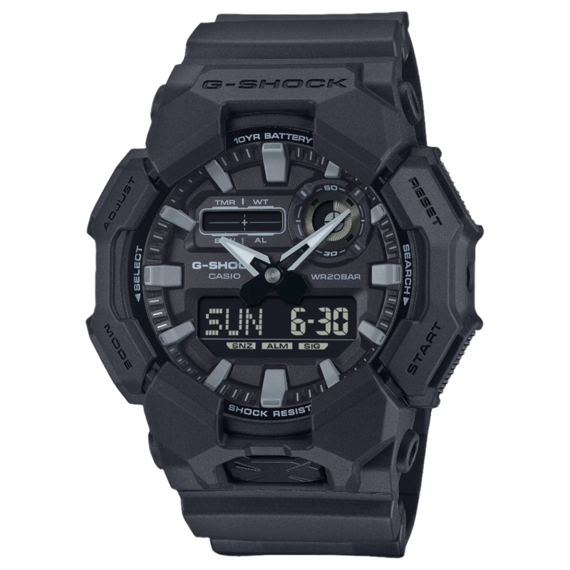 G-Shock Analog Digital Black Dial Black Resin Band Watch GA010-1A1