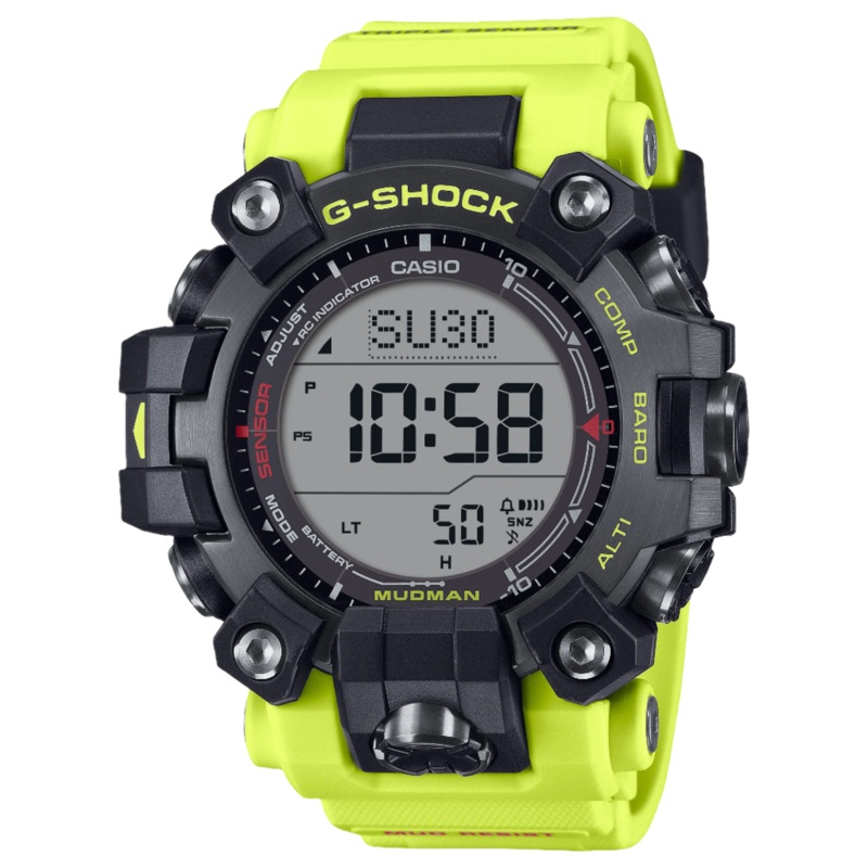 G-Shock Master of G line Grey Dial Green Resin Band Watch GW9500MRY-1A9
