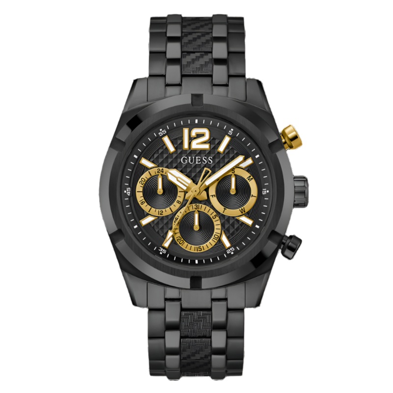 Guess Black Dial Black Tone Multi-function Watch GW0714G4
