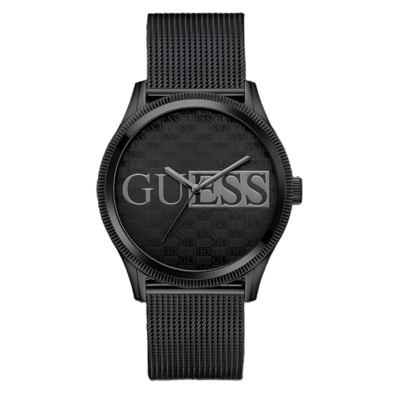 Guess Reputation Black Dial Black Tone Analog Watch GW0710G3