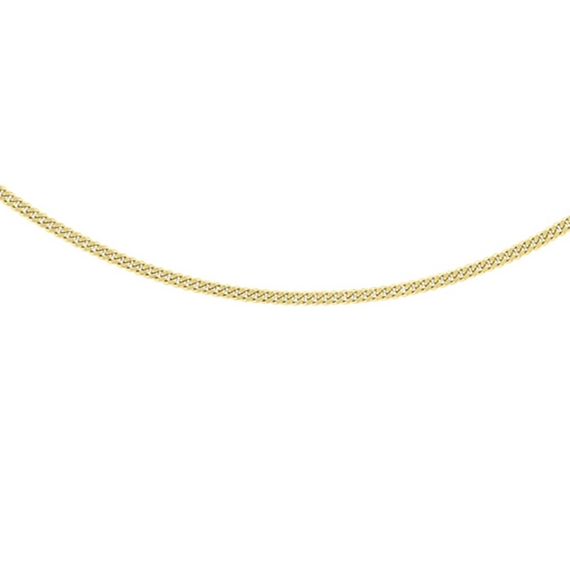 9K Yellow Gold Solid Adjustable Heart Chain 56cm