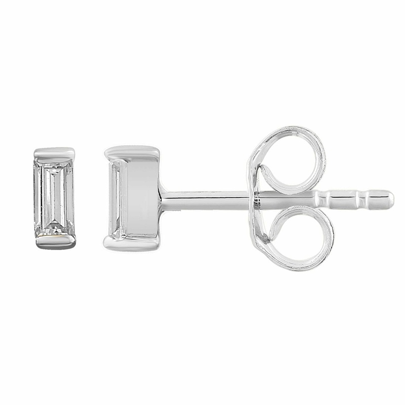 Diamond Fashion Earrings With 0.08ct Diamonds In 9K White Gold