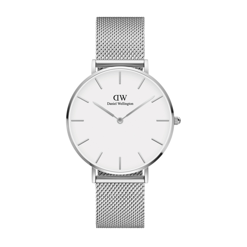 Daniel Wellington Petite 36mm Sterling White Dial Watch DW00100306