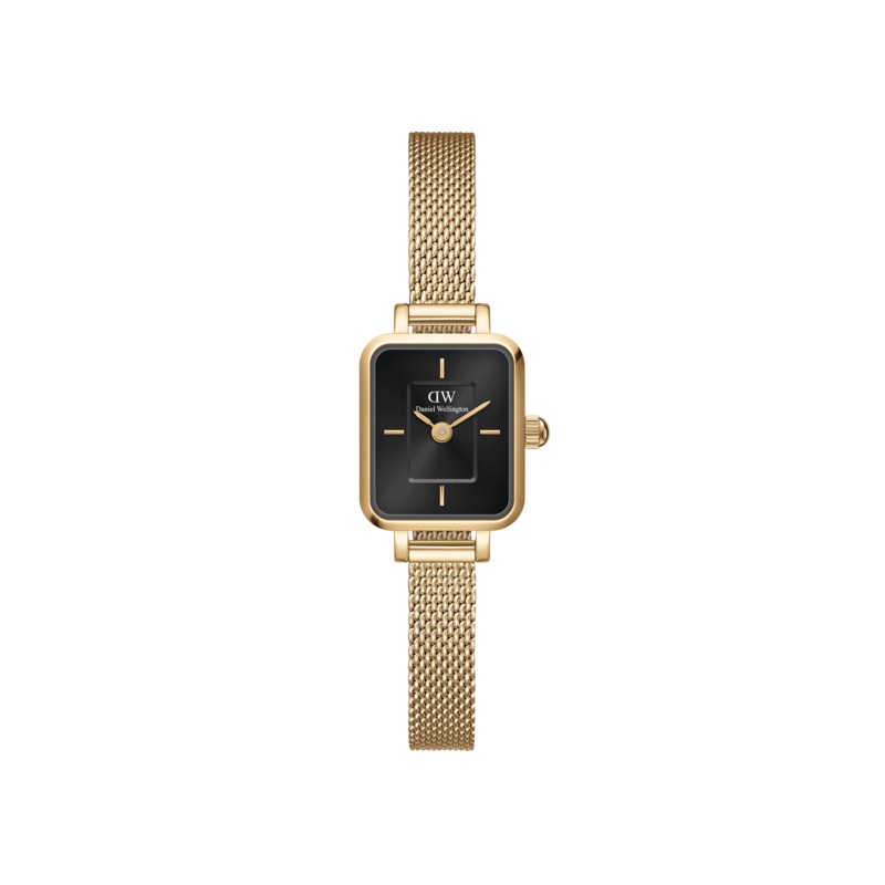 Daniel Wellington Quadro Mini 15x18mm Evergold G Black DW00100652