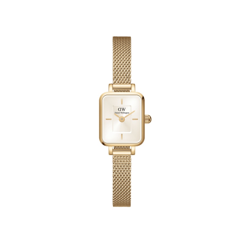 Daniel Wellington Quadro Mini 15x18mm Evergold G Champagne DW00100656