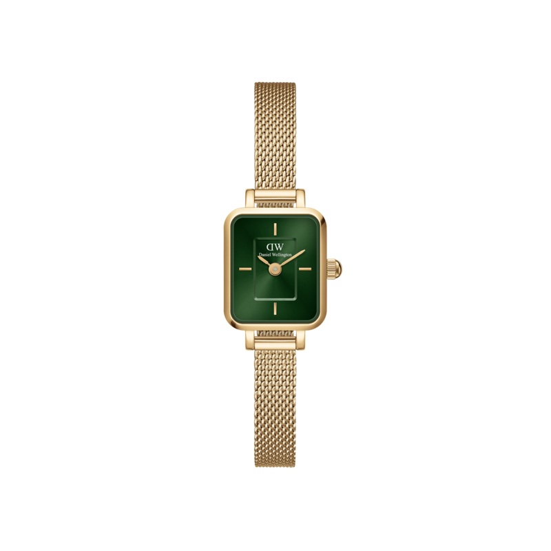 Daniel Wellington Quadro Mini 15x18mm Evergold G Emerald DW00100653