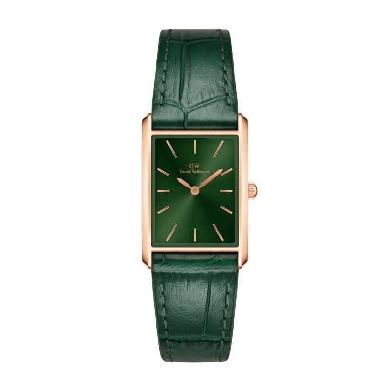 Daniel Wellington Bound Crocodile Emerald Sunray Rose Gold Watch DW00100694