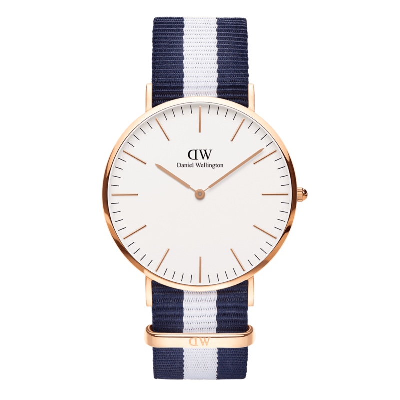 Daniel Wellington Classic Glasgow 40mm White Dial Watch DW00100004
