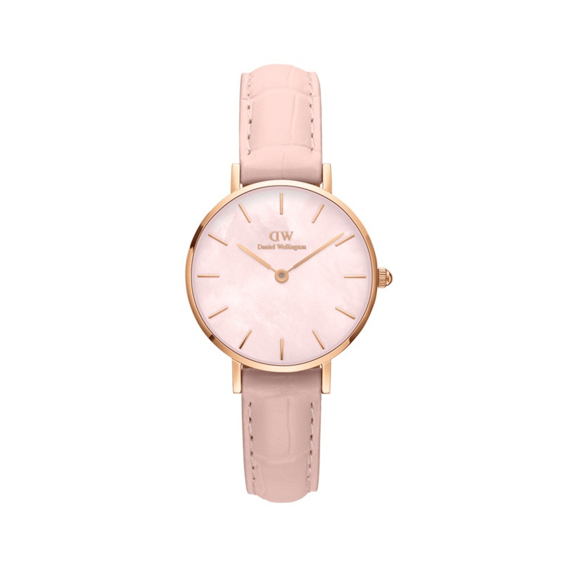 Daniel Wellington Petite Rouge Pink Leather Strap Watch DW00100514