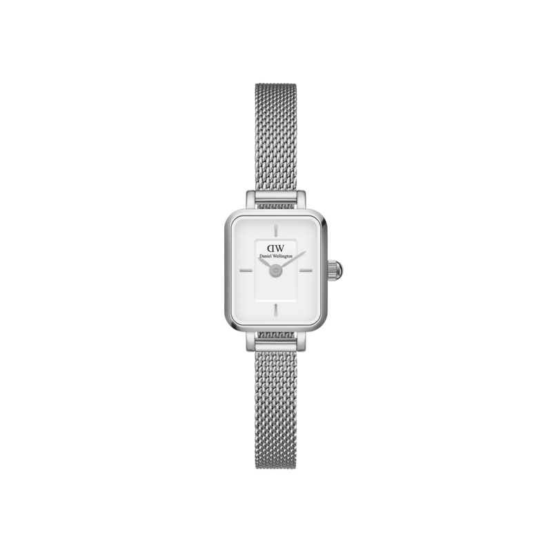 Daniel Wellington Quadro Mini Sterling White Dial Watch DW00100726