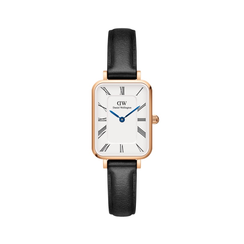 Daniel Wellington Quadro Roman Numerals Sheffield Rose Gold Watch DW00100689