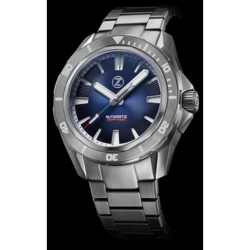 Zelos Swordfish Steel Helical Blue NH35