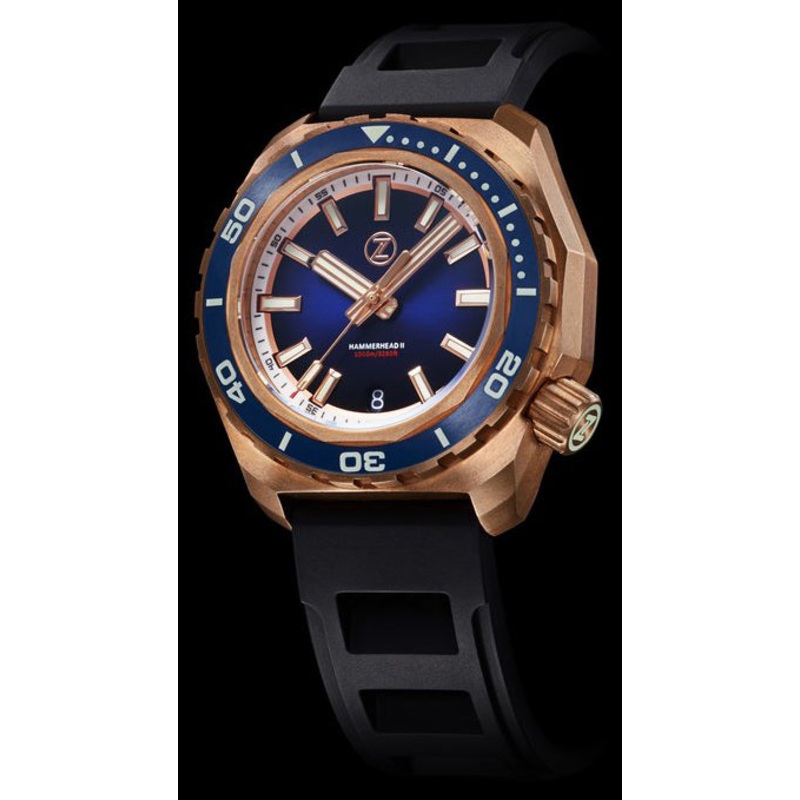 Zelos Hammerhead 2 Bronze Midnight Blue NH35