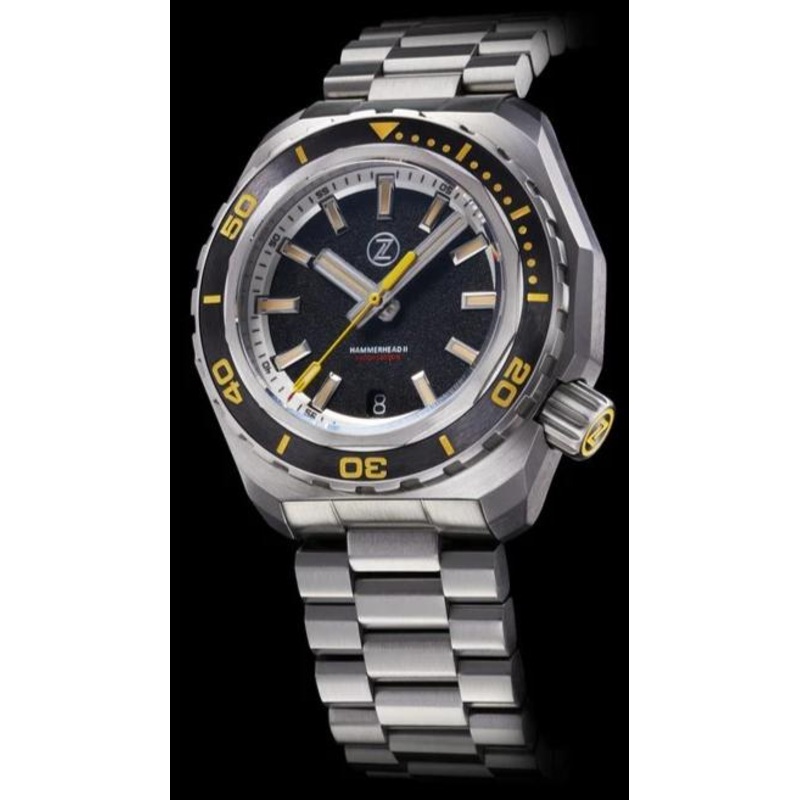 Zelos Hammerhead 2 Steel Black Sand NH35
