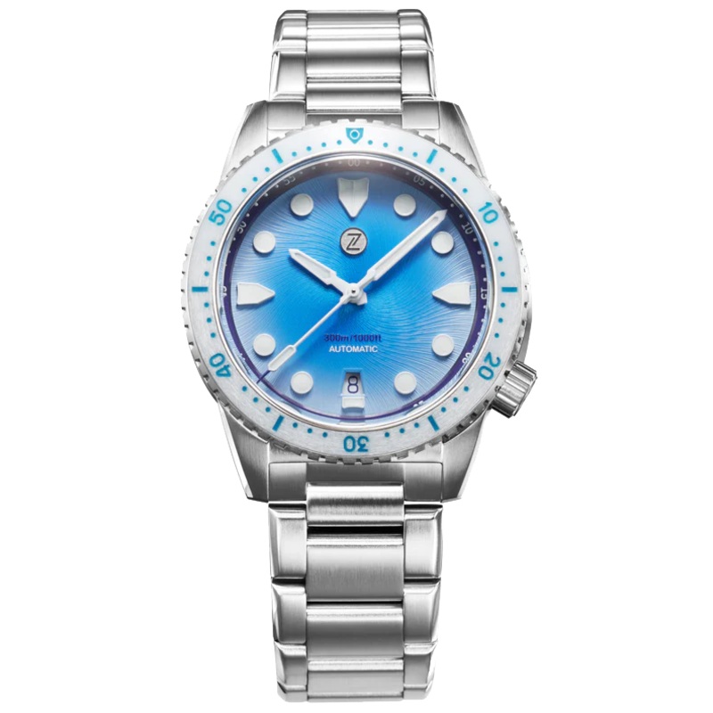 Zelos Mako 300m Diver Lagoon Blue