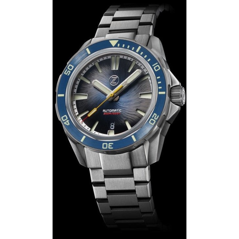 Zelos Swordfish TI 42mm Whirlpool Blue