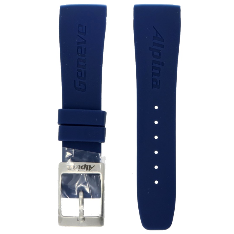 Alpina Seastrong Blue Rubber Strap 22mm