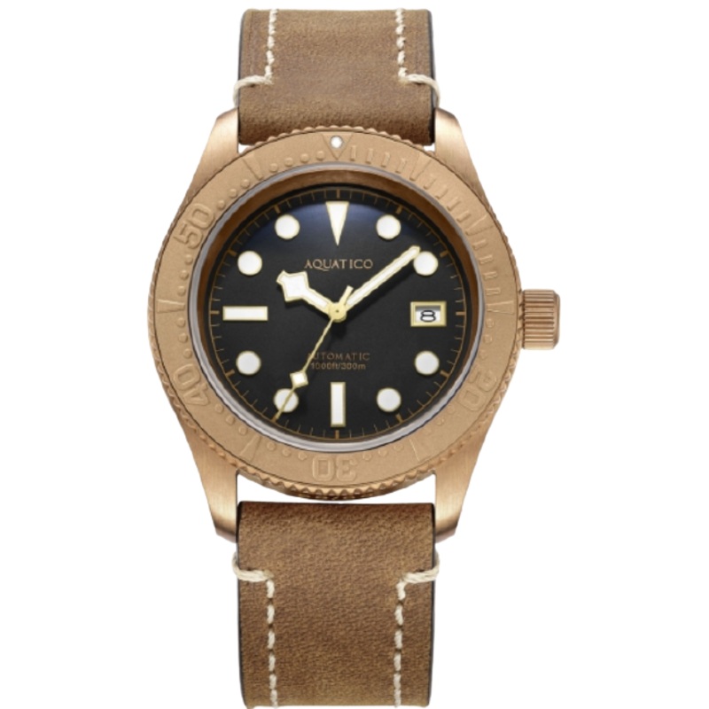 Aquatico Bronze Sea Star Black Bronze Bezel