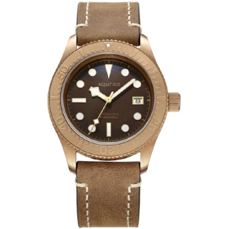 Aquatico Bronze Sea Star Brown Bronze Bezel