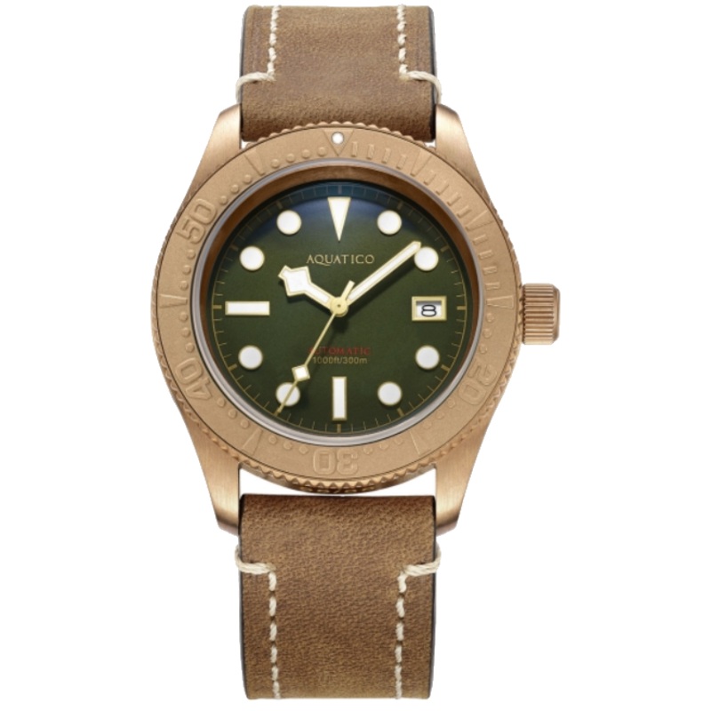 Aquatico Bronze Sea Star Green Bronze Bezel