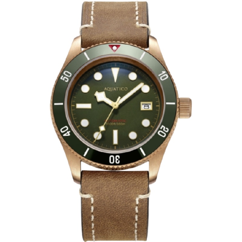 Aquatico Bronze Sea Star Green Ceramic Bezel