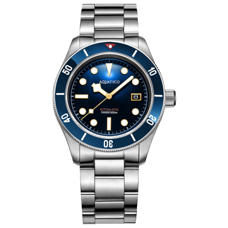Aquatico Sea Star V2 Blue Ceramic Bezel Snowflake
