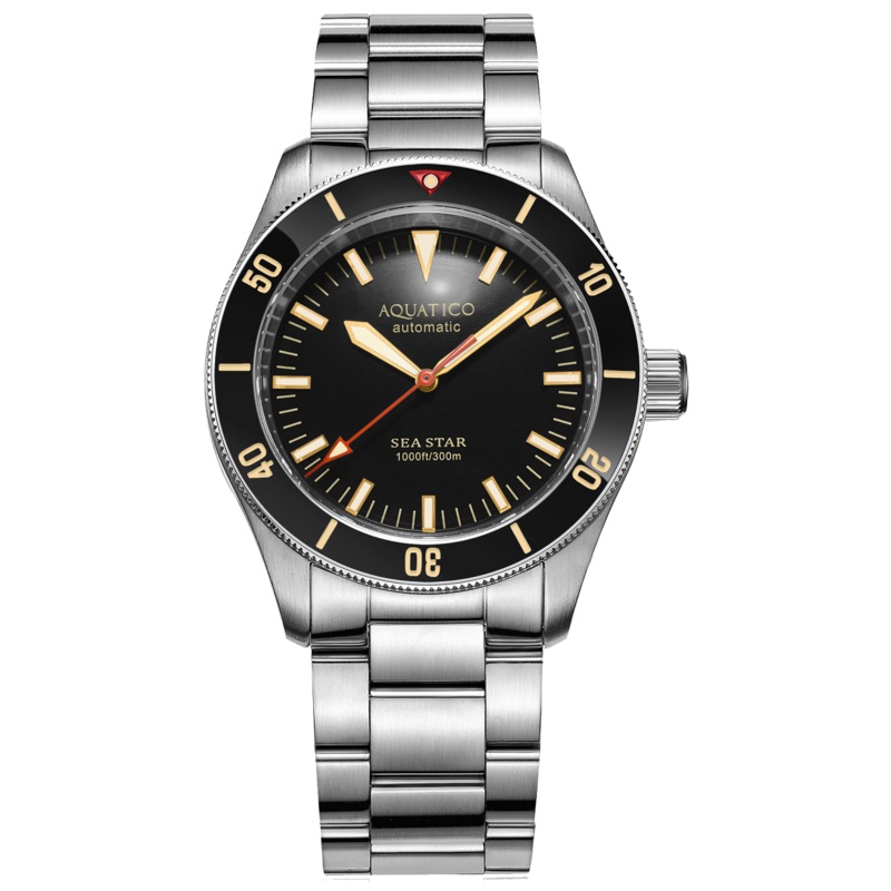 Aquatico Sea Star V2 Black Ceramic Bezel