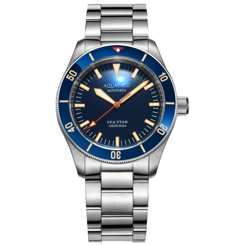 Aquatico Sea Star V2 Blue Ceramic Bezel
