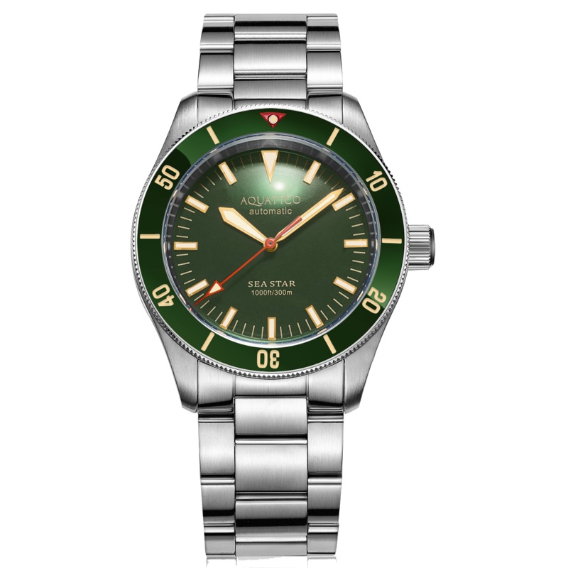 Aquatico Sea Star V2 Green Ceramic Bezel