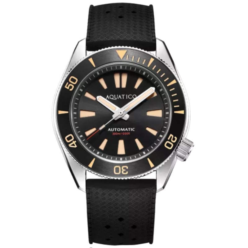 Aquatico Poseidon Black Rubber