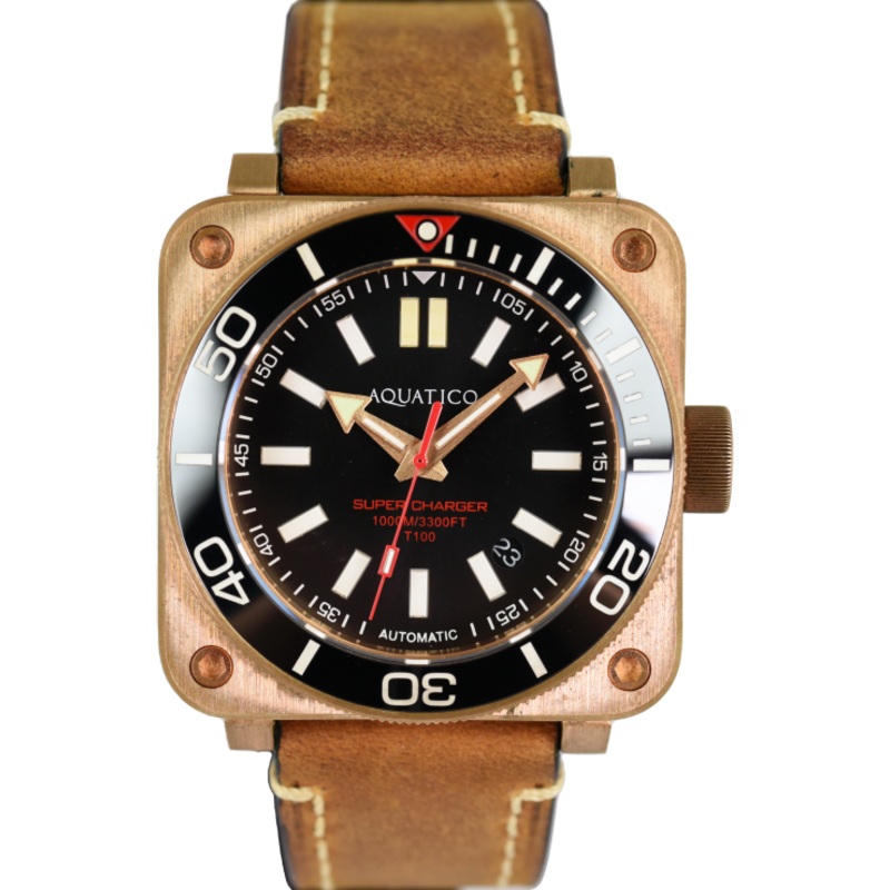 Aquatico Super Charger Bronze Black Ceramic Bezel (Pre-owned)