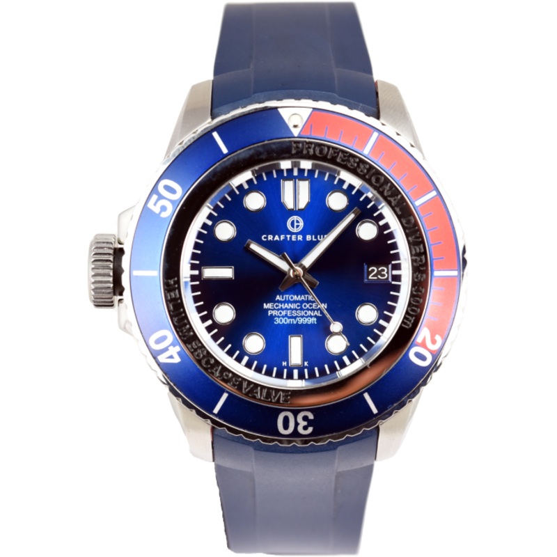 Crafter Blue Mechanic Ocean Rubber Strap (Pre-owned)