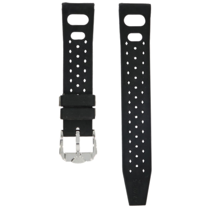 Squale Tropic Rubber Strap Polished 20mm
