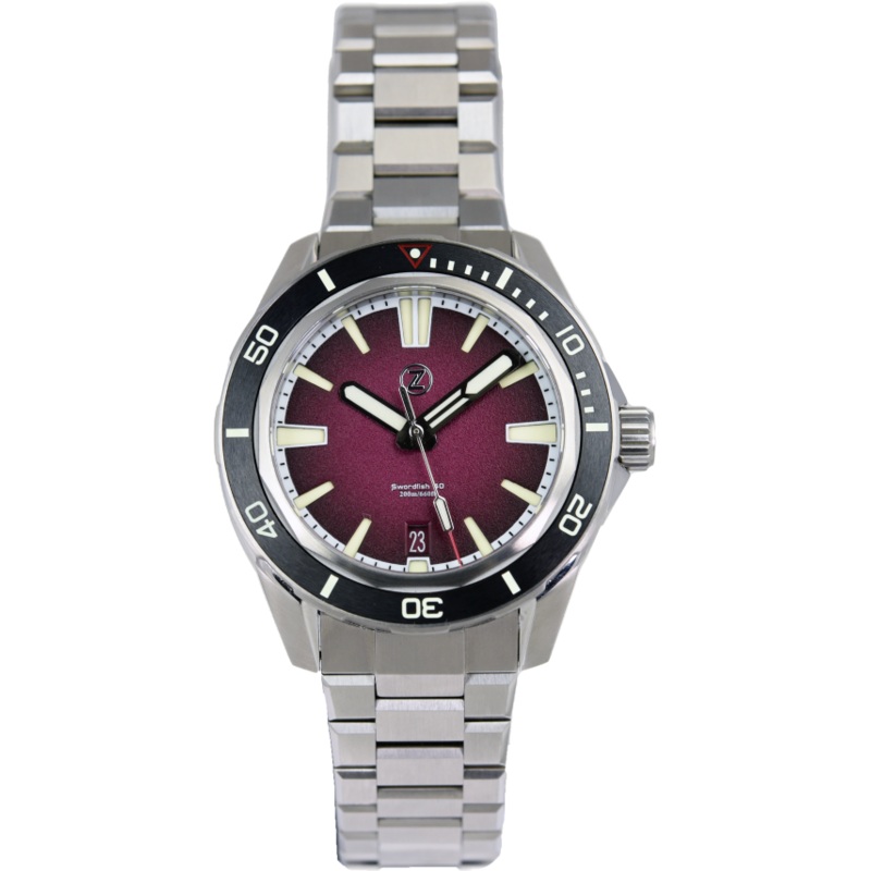Zelos Swordfish 40mm Burgundy (Pre-owned)