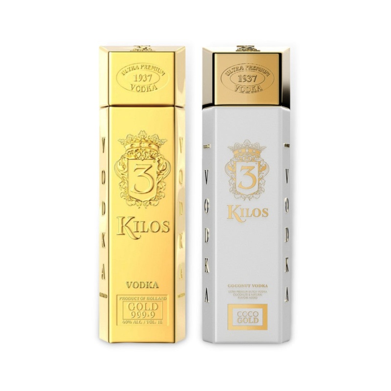 3 Kilos Gold 999.9 and Coconut Vodka Twin Pack